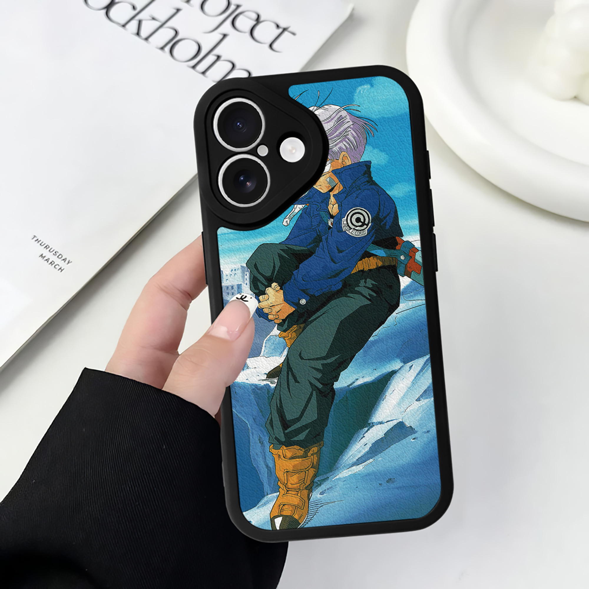 （画像用） ドラゴンボール DRAGON BALL 【iPhone 16シリーズ対応】シリコンスマホケース（レザー調） 材質：シリコン